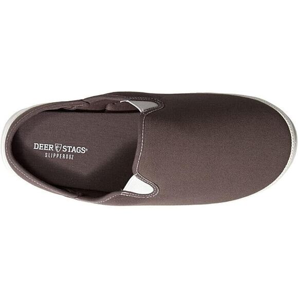Deer Stags Men's Slipperooz Spike Slip-on Slipper - Charcoal Size 12 - Picture 2 of 6